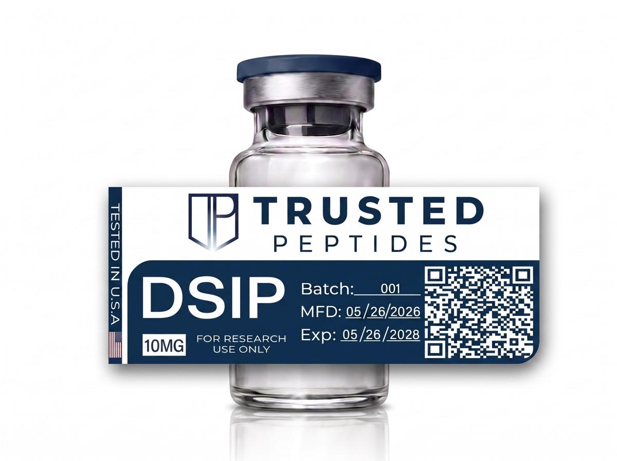 Trusted Peptides DSIP (10 MG) — 10 mg · lyophilized vial