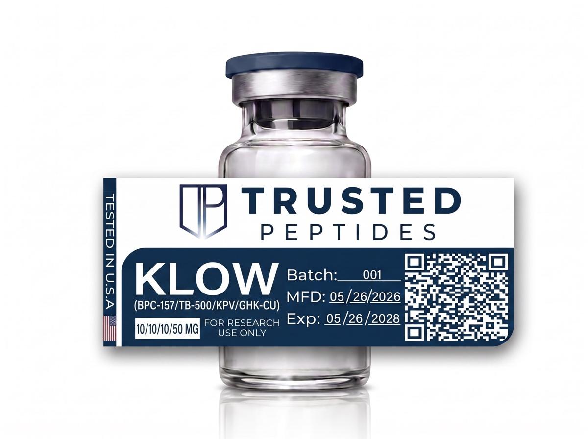 Trusted Peptides Klow (BPC-157/TB-500/KPV/GHK-Cu) — BPC-157 / TB-500 / KPV / GHK-Cu