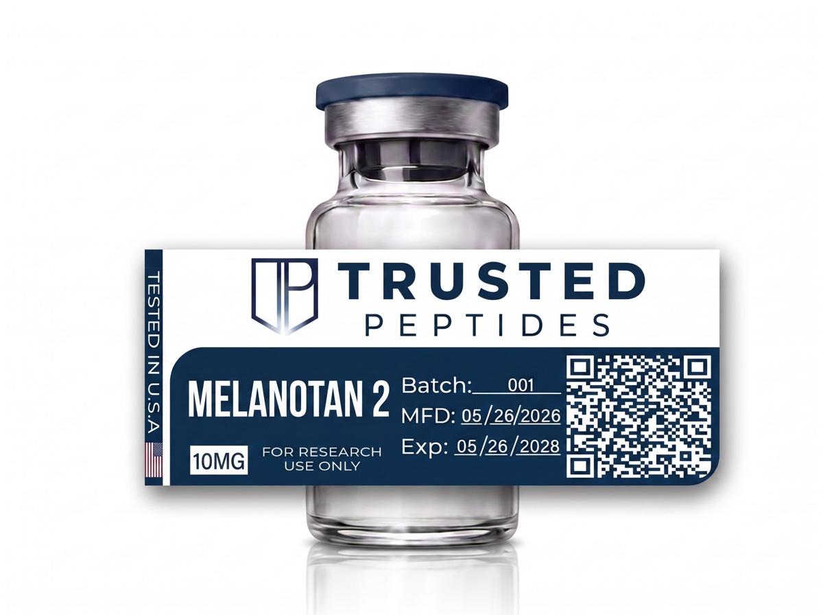 Trusted Peptides Melanotan 2 (10 MG) — 10 mg · lyophilized vial