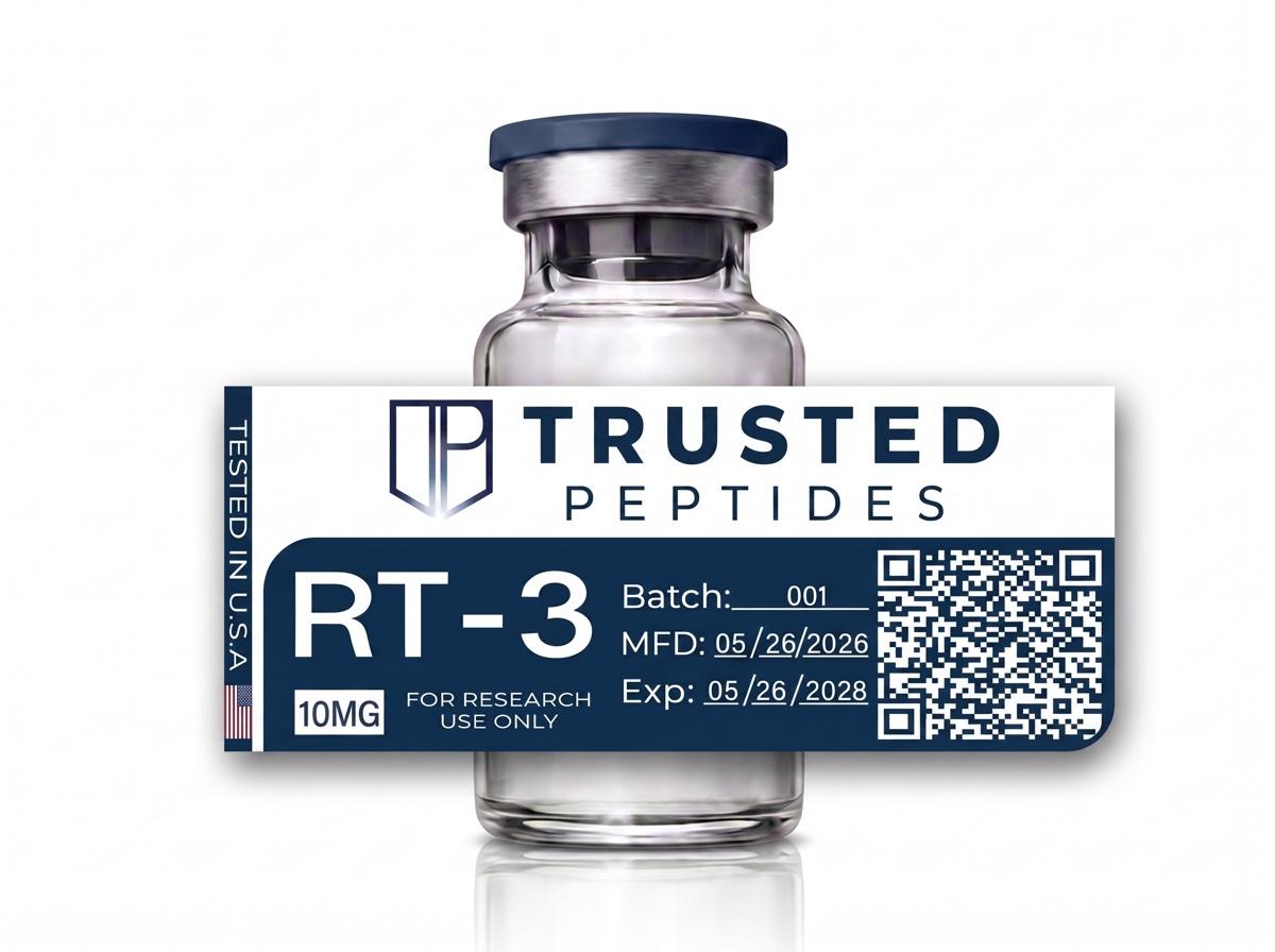 Trusted Peptides RT-3 — lyophilized vial