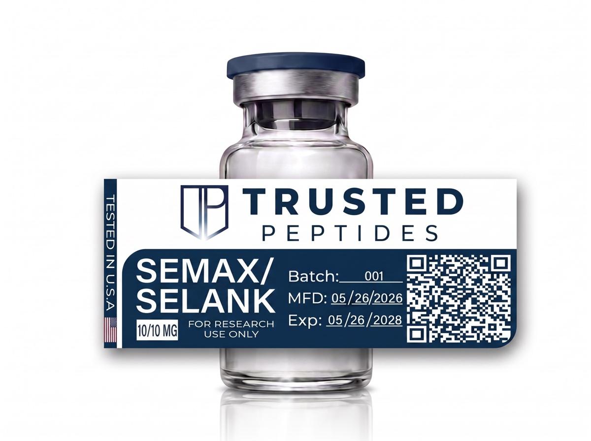 Trusted Peptides Semax / Selank (10/10 MG) — 10 / 10 mg · lyophilized vial