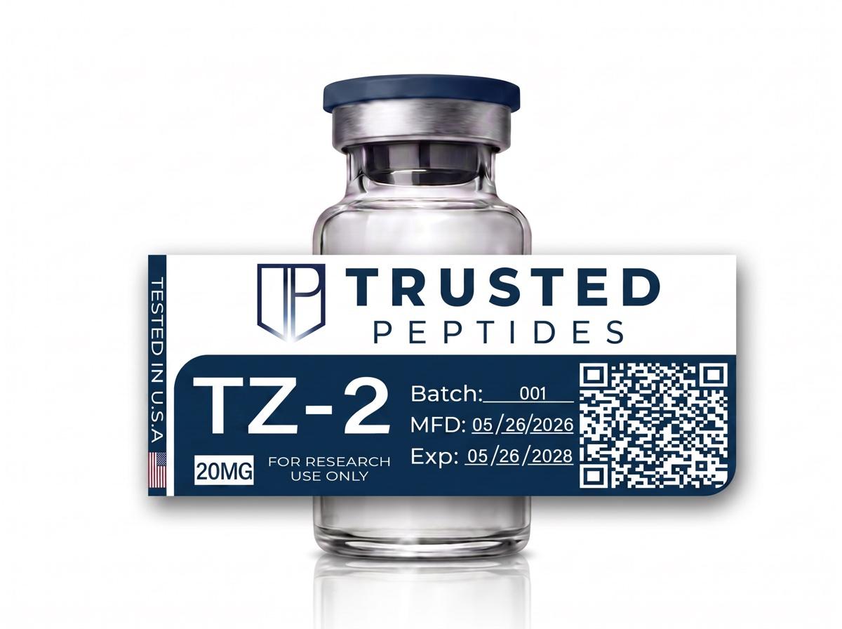 Trusted Peptides TZ-2 — lyophilized vial