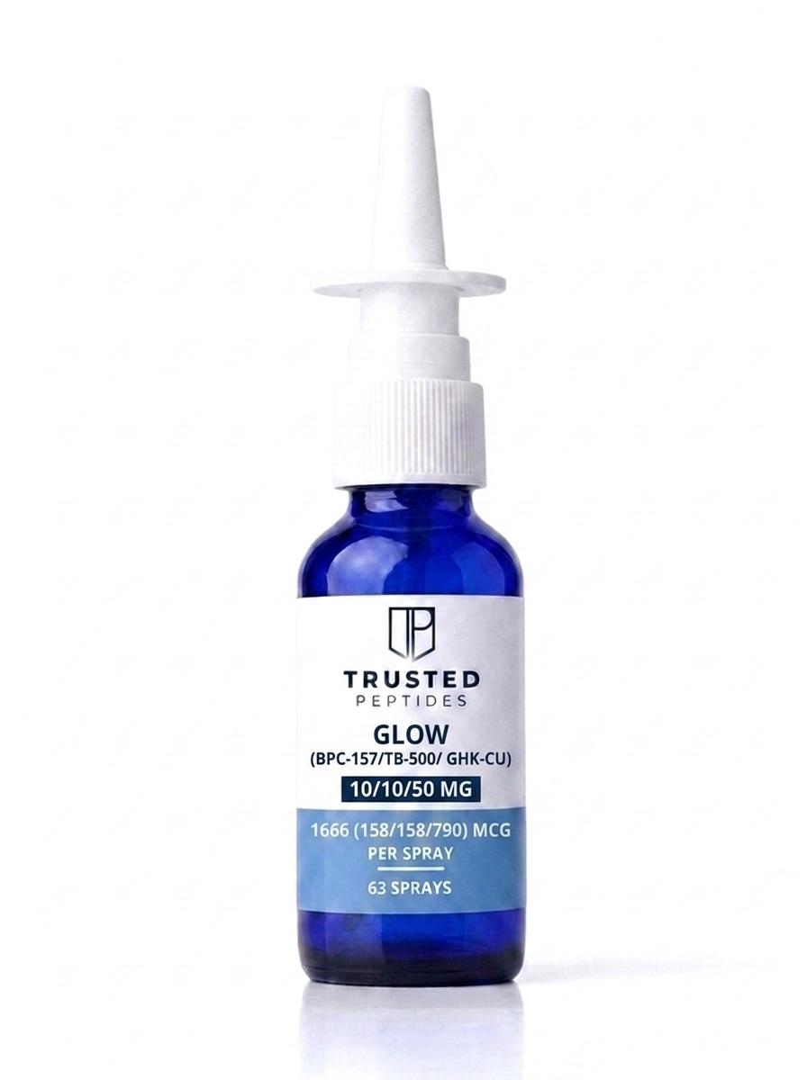 Trusted Peptides GLOW Nasal (BPC-157/TB-500/GHK-Cu) — 10/10/50 mg · nasal spray