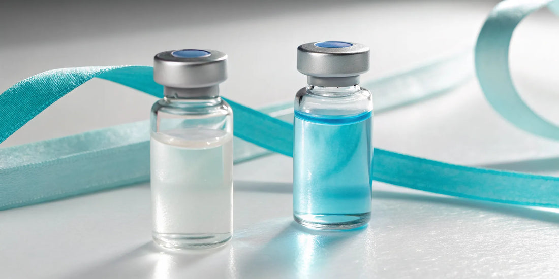 Two research vials of the best TB-500 BPC-157 blend for research.