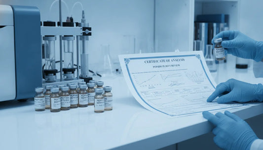 Laboratory procurement review of certified peptides documentation