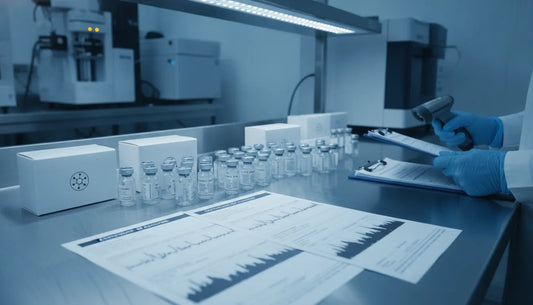 Research peptides supplier documentation and HPLC testing records
