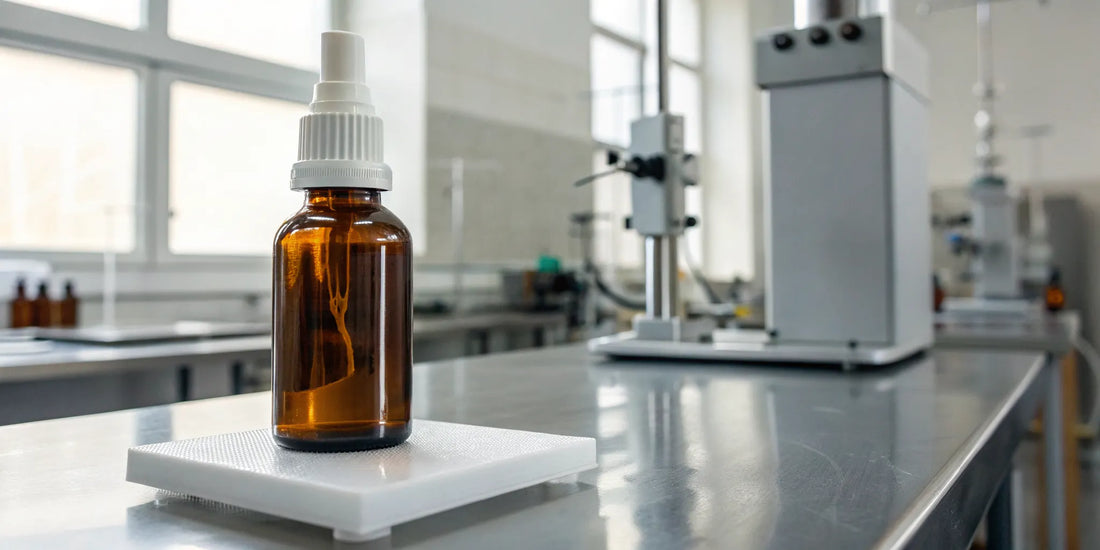 A bottle of research-grade sermorelin nasal spray for sale.