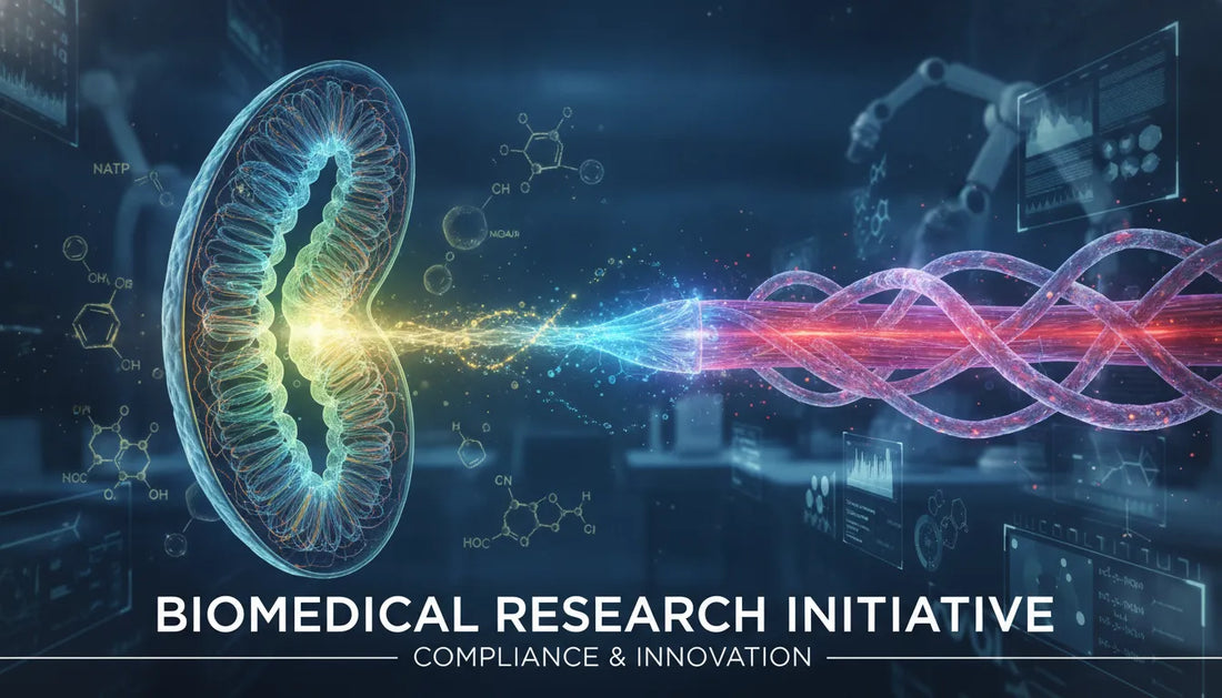 Abstract scientific visualization of mitochondrial activity and muscular adaptations related to SLU-PP-332 research