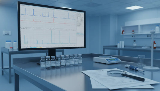 Third party tested peptides HPLC records and research peptide vials