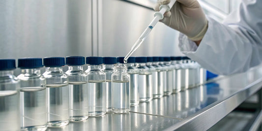 Third-party testing of research peptides in a lab to verify compound purity.