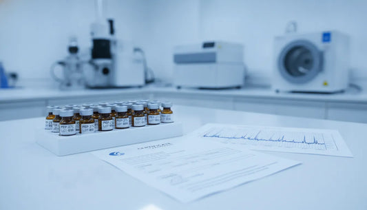 Research peptide vendor evaluation with COA and HPLC data
