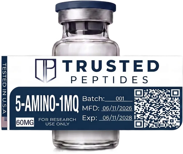 Trusted Peptides 5-Amino-1MQ — 60 mg · lyophilized vial