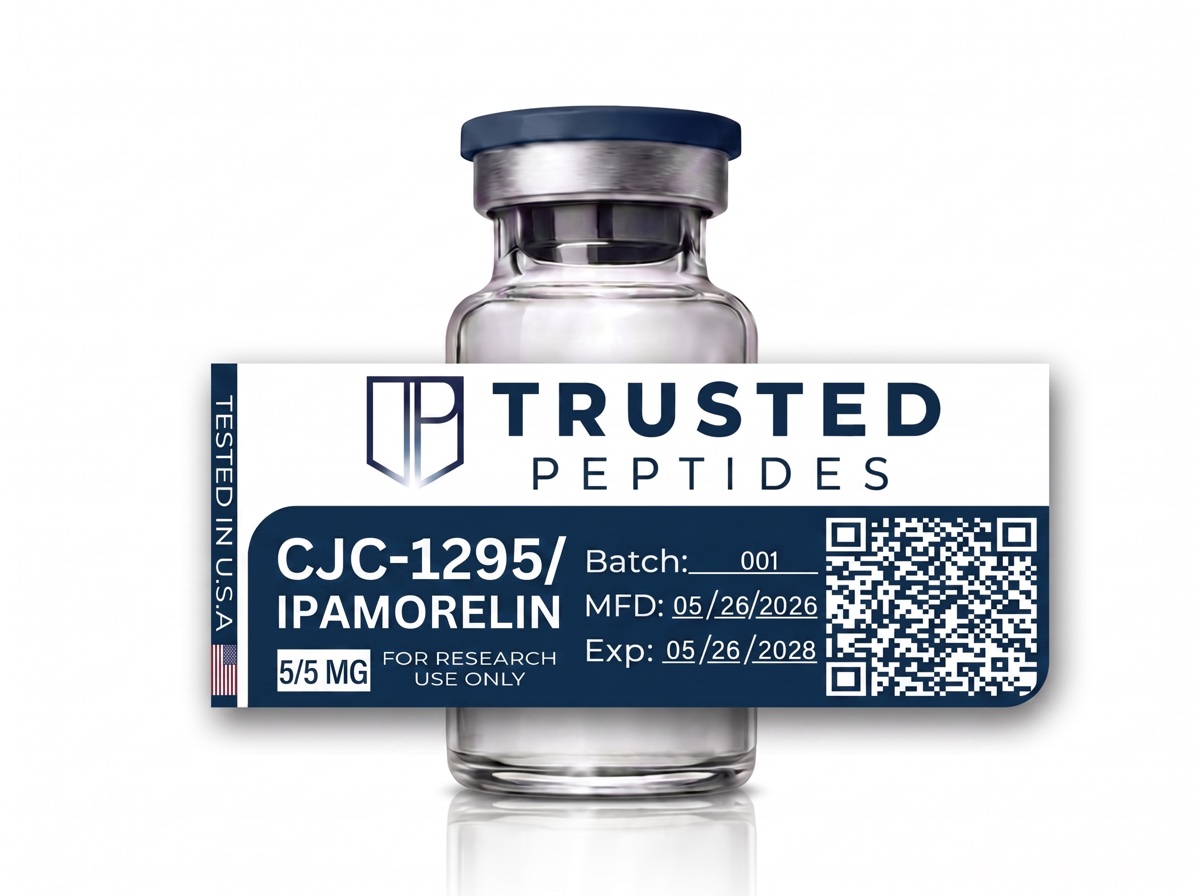 Trusted Peptides CJC-1295 / Ipamorelin — 5 / 5 mg · lyophilized vial