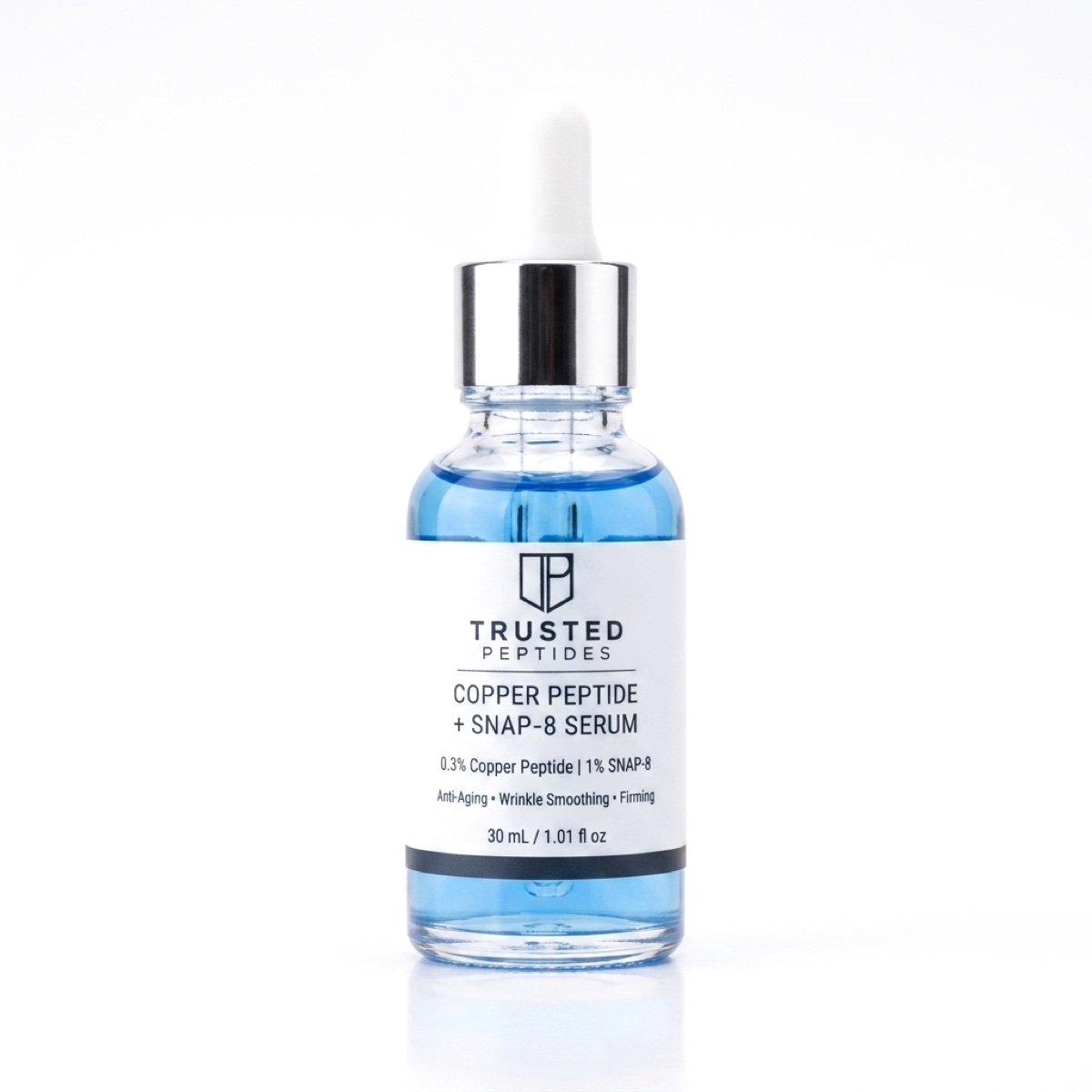 Trusted Peptides Copper Peptide + SNAP-8 Serum — 0.3% Cu peptide / 1% SNAP-8 · 30 ml