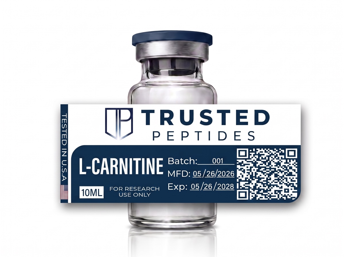 Trusted Peptides L-Carnitine — 500 mg/ml · 10 ml vial
