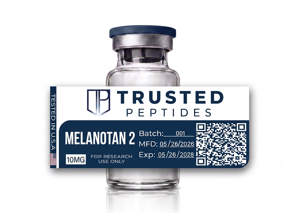 Trusted Peptides Melanotan 2 — 10 mg · lyophilized vial