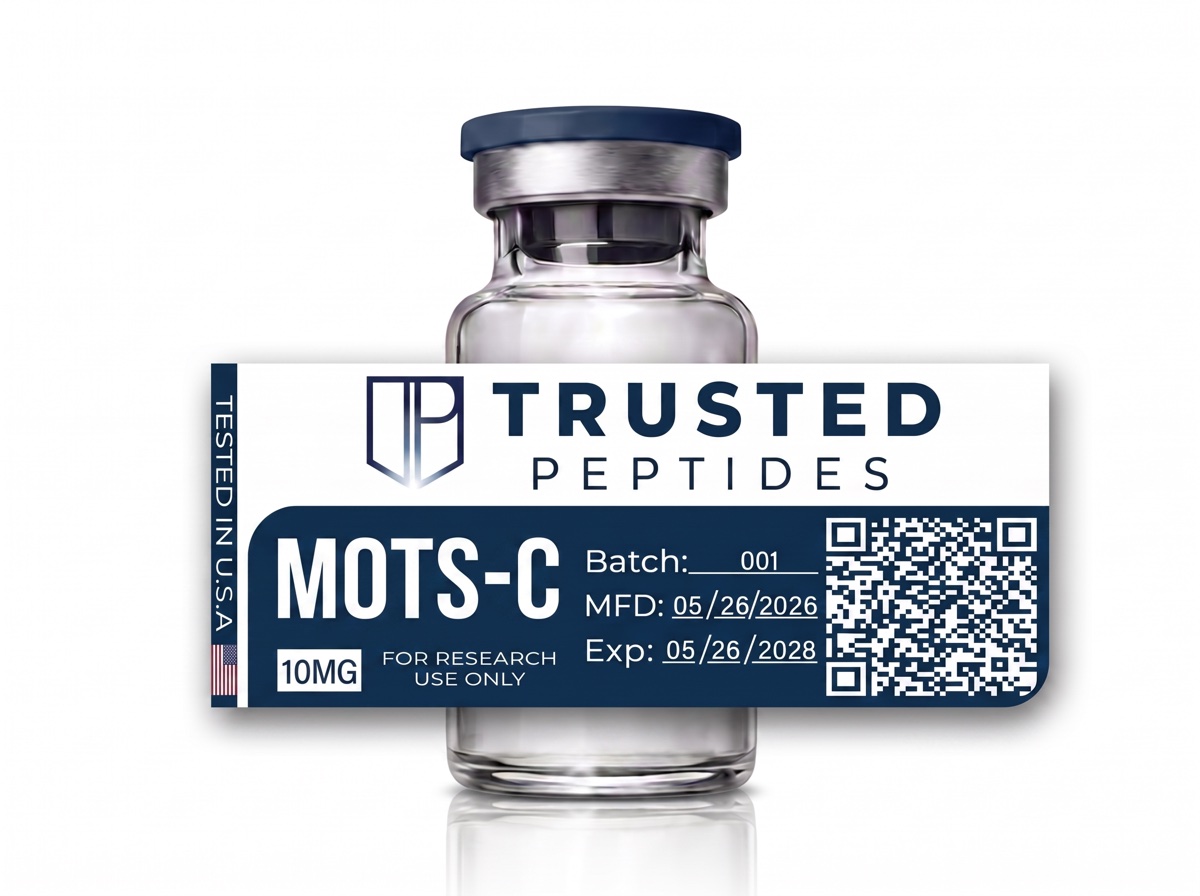 Trusted Peptides MOTS-C — 10 mg · lyophilized vial