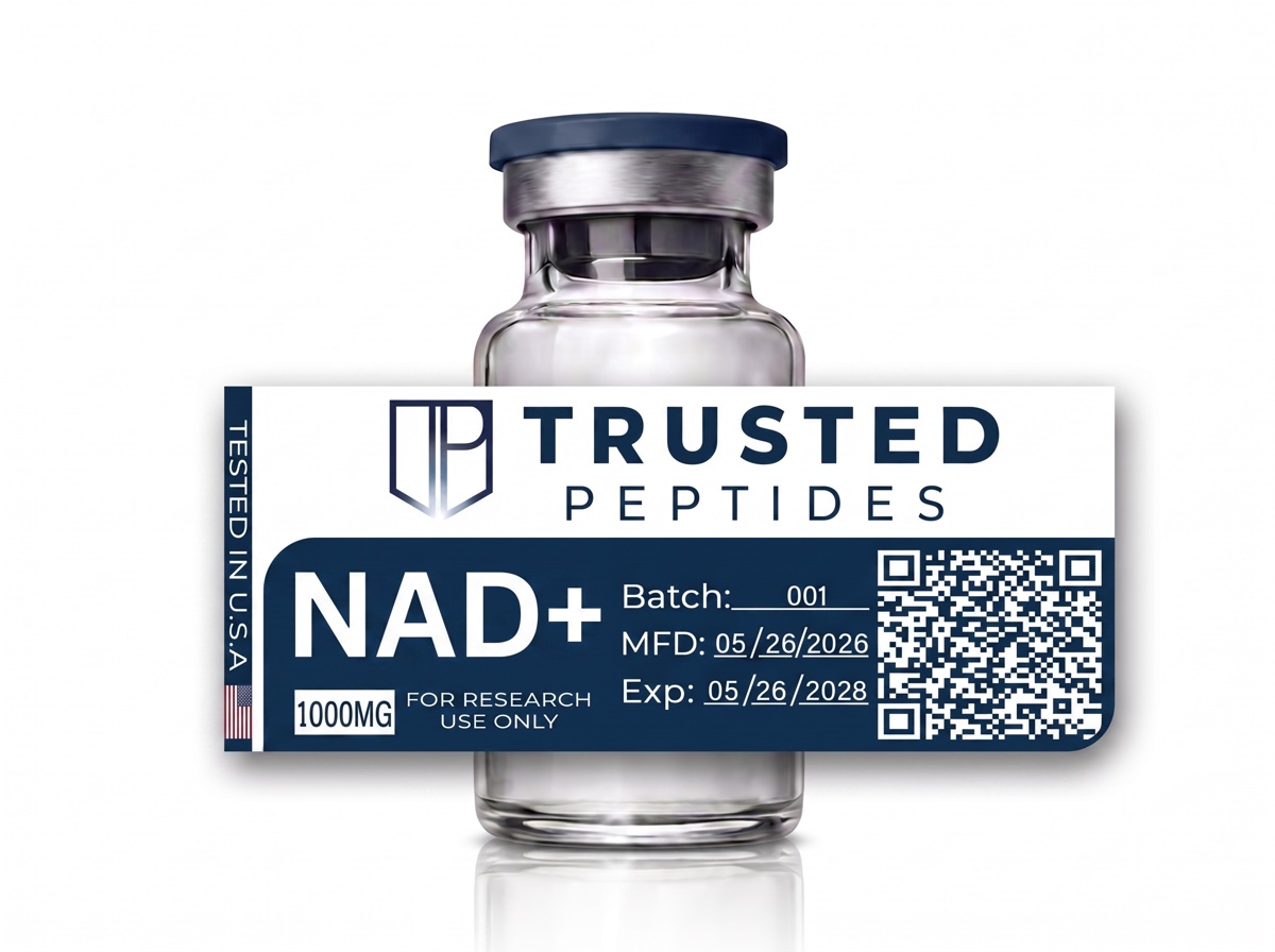 Trusted Peptides NAD+ — 1000 mg · lyophilized vial