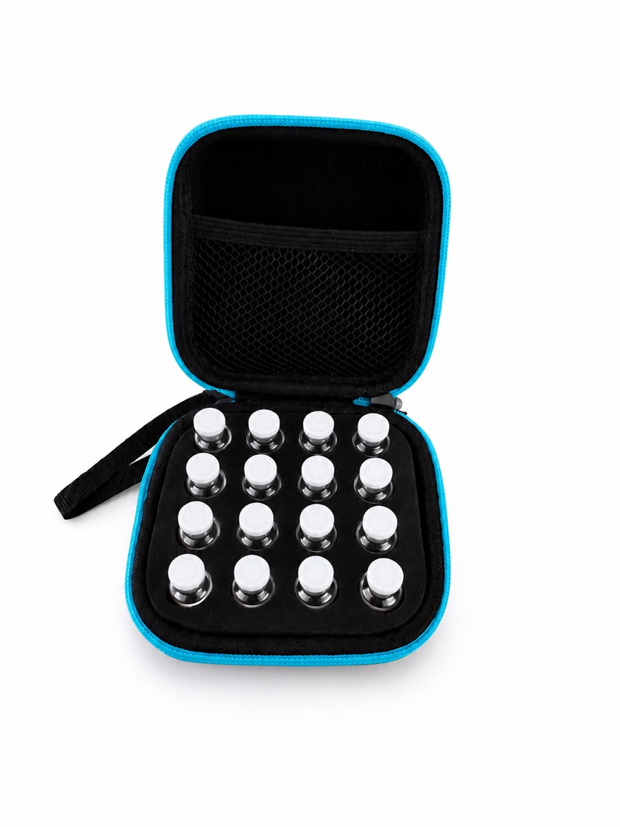 Trusted Peptides Peptide Case — open case with vial insert