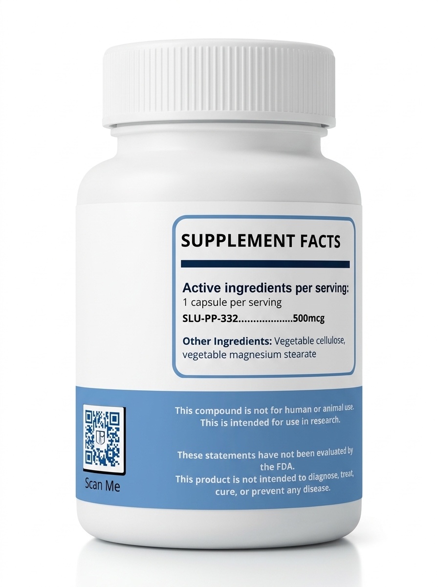 Trusted Peptides SLU-PP-332 — supplement facts on back of bottle